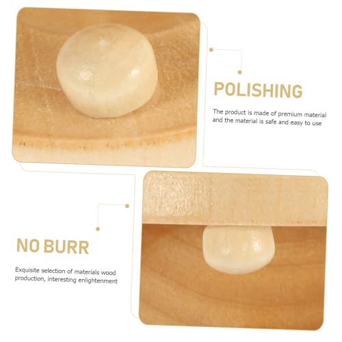 FUNNETOYU 8 Stück Teiliges Holz Kastagnetten Percussion Instrument Lernspielzeug für Frühe Musikförderung Glatte Oberfläche Handlich Sicher für Mädchen und Jungen von FUNNETOYU