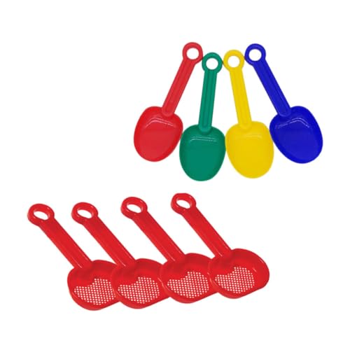 FUNNETOYU 8 Stück Teiliges Sandspielzeug Bunte Sandschaufeln und Sandlöffel Kurze Griffe Robustes Kunststoffmaterial für Strand Sandkasten und Outdoor Spiele Fördert Zufällige Farbe FUNNETOYU 8 Stück Teiliges Sandspielzeug Bunte Sandschaufeln und Sandlöffel Kurze Griffe Robustes Kunststoffmaterial für Strand Sandkasten und Outdoor Spiele Fördert Zufällige Farbe von FUNNETOYU