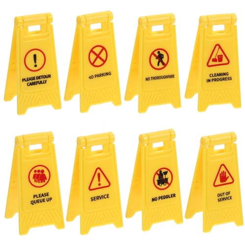 FUNNETOYU 8 Stück Teiliges Verkehrszeichen Spielset Verkehrswarnschilder Miniatur Modell für Rollenspiel und Verkehrserziehung Robuste Kunststoffschilder für Drinnen und Draußen FUNNETOYU 8 Stück Teiliges Verkehrszeichen Spielset Verkehrswarnschilder Miniatur Modell für Rollenspiel und Verkehrserziehung Robuste Kunststoffschilder für Drinnen und Draußen von FUNNETOYU