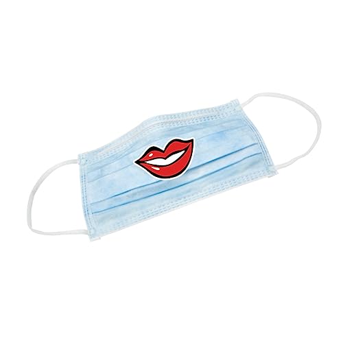 FUNNETOYU 80 Stück Maskenkleber Reiseaufkleber Kinderaufkleber Nagelaufkleber Laptopaufkleber Scrapbook Aufkleber Maskenzubehör Lippenaufkleber Smile Aufkleber von FUNNETOYU