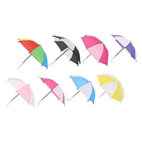 FUNNETOYU 8Stücke Puppenschirm Entzückende Regenschirme für Puppen für Dekoration und DIY Szenen Sicher und Langlebig FUNNETOYU 8Stücke Puppenschirm Entzückende Regenschirme für Puppen für Dekoration und DIY Szenen Sicher und Langlebig von FUNNETOYU