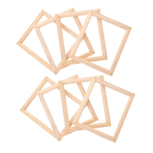 FUNNETOYU 9 Stück Maßstab Realistische Miniaturen für Puppenhaus Möbel Dekoration Robuste DIY Holzrahmen für Sammler und Bastelprojekte von FUNNETOYU