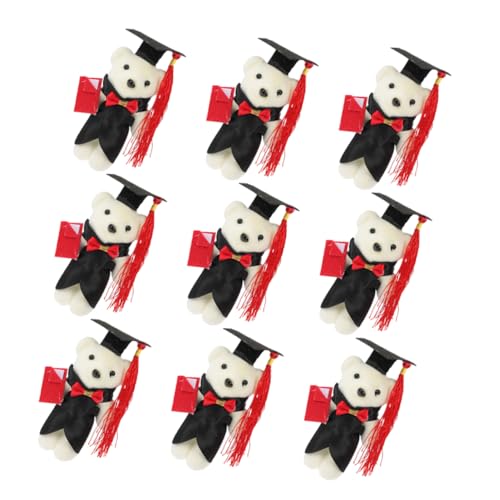FUNNETOYU 9 Stück Puppenstraußmaterial Plüschbärenspielzeug Cartoon-bär-Puppe Abschluss Bär Plüschbärenpuppe Abschlussbär Vorhanden Abschluss Stofftiere Abschlussbären Plastik FUNNETOYU 9 Stück Puppenstraußmaterial Plüschbärenspielzeug Cartoon-bär-Puppe Abschluss Bär Plüschbärenpuppe Abschlussbär Vorhanden Abschluss Stofftiere Abschlussbären Plastik von FUNNETOYU