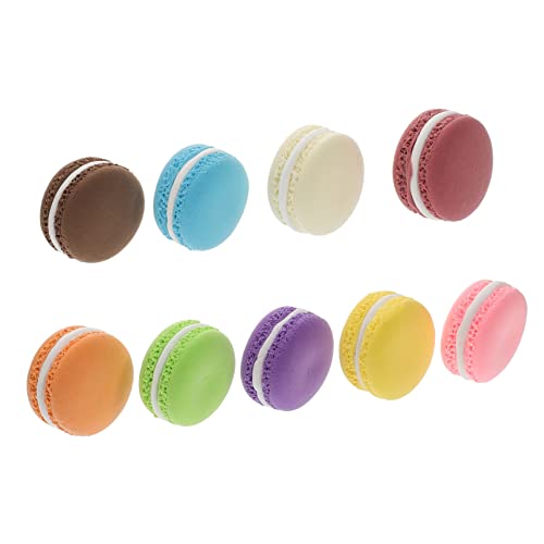 FUNNETOYU 9 Stück Teiliges Künstliche Macaron Kuchenmodelle Realistische Simulation Dessert Dekoration für Hochzeitstorten Fotografie Requisiten Ladendeko und Lernspielzeug von FUNNETOYU