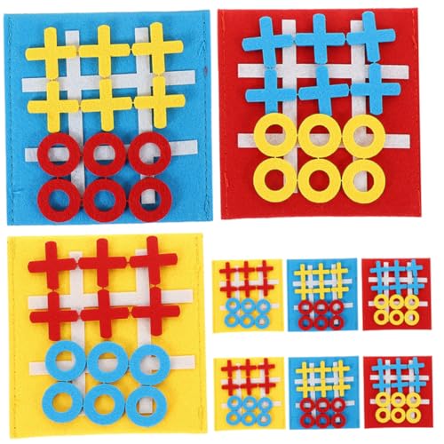 FUNNETOYU 9 Stück Teiliges Mini Filz Ticktacktoe Spielbrett für Pädagogisches Logikförderndes Brettspiel Stressabbauendes Interaktives Lernspielzeug Geeignet als Geburtstagsgeschenk FUNNETOYU 9 Stück Teiliges Mini Filz Ticktacktoe Spielbrett für Pädagogisches Logikförderndes Brettspiel Stressabbauendes Interaktives Lernspielzeug Geeignet als Geburtstagsgeschenk von FUNNETOYU