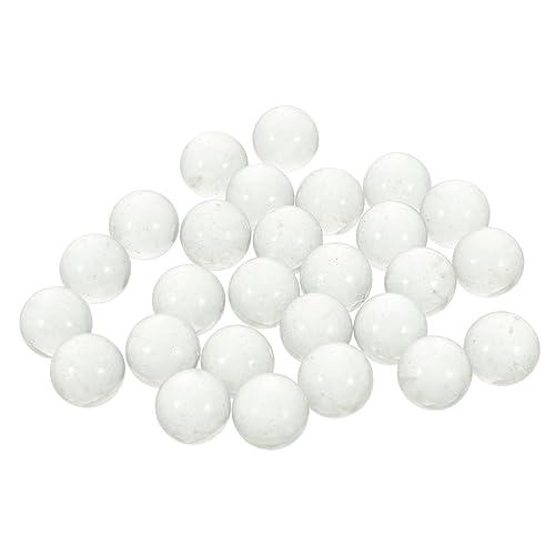 FUNNETOYU 90 Stück klare Glasperlen hochzeitsdeko hochzeitsdeco Party Dekoration große Styroporkugeln saftig klare Vasenperlen Vasenfüllerperlen aus klarem Glas Gewöhnliches Glas Transparent von FUNNETOYU