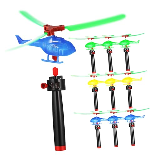 FUNNETOYU 9Stücke Teiliges Fliegende Hubschrauber Spielzeuge mit Handheld Launcher Outdoor für Kreative Aktivitäten und Gruppenspiele Robustes Design für Stundenlangen Spaß FUNNETOYU 9Stücke Teiliges Fliegende Hubschrauber Spielzeuge mit Handheld Launcher Outdoor für Kreative Aktivitäten und Gruppenspiele Robustes Design für Stundenlangen Spaß von FUNNETOYU