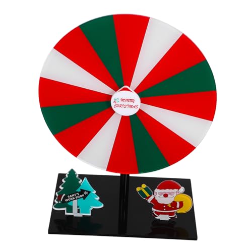 FUNNETOYU Acryl Drehscheibe Spielrad für Preise Rotierendes Partyspiel Gewinnrad Tischspiel für Karneval Weihnachtsfeier Interaktives Raffle Spiel mit Drehbarem Gewinnrad von FUNNETOYU