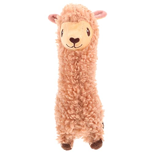FUNNETOYU Alpaka-Plüschtier Wir Kuscheltier Plüschtiere für Tierisches Kuscheltier kinderspielzeug Alpaka- Plüschpuppe PP Baumwolle Brown von FUNNETOYU