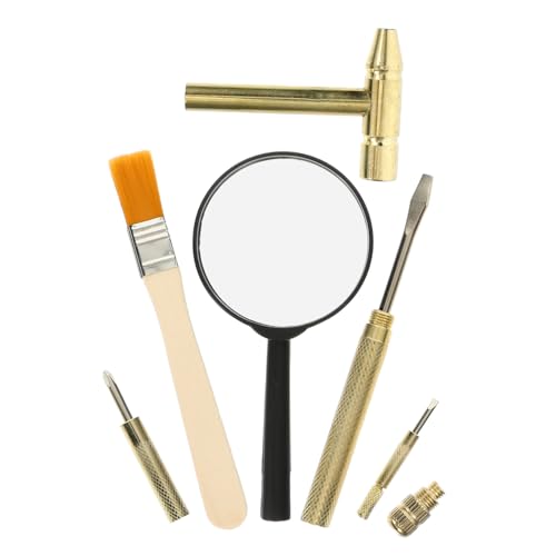 FUNNETOYU Ausgrabungsset Teilig mit Hammer Chisel Pinsel und Lupe Realistisches Archäologie für Feinmotorisches Training und Kreative Wissenschaftsentdeckung FUNNETOYU Ausgrabungsset Teilig mit Hammer Chisel Pinsel und Lupe Realistisches Archäologie für Feinmotorisches Training und Kreative Wissenschaftsentdeckung von FUNNETOYU