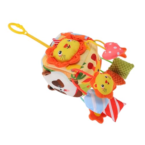 FUNNETOYU Auto Sitz Hängespielzeug Rassel Mobile für Kinderwagen und Babybett Leichte Tragbare Beruhigungs Spieluhr für Neugeborene und Junge Mädchen Einfach zu Montieren für Lange Fahrten von FUNNETOYU