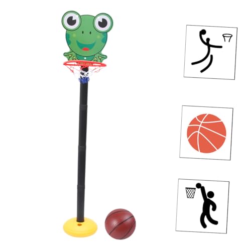 FUNNETOYU Basketballspielzeug Set Höhenverstellbarer Basketballkorb für Drinnen und Draußen Cartoon Design Frosch für Kleinkinder und Kindergarten Leicht und Tragbar Sicher für Spielspaß FUNNETOYU Basketballspielzeug Set Höhenverstellbarer Basketballkorb für Drinnen und Draußen Cartoon Design Frosch für Kleinkinder und Kindergarten Leicht und Tragbar Sicher für Spielspaß von FUNNETOYU