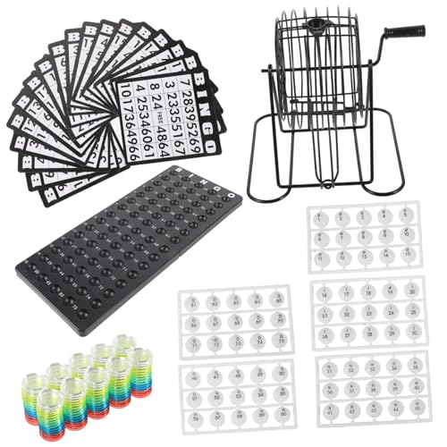 FUNNETOYU Bingo Spielset Buntes Brettspiel für Familie Party Unterhaltung Gesellschaftsspiel Ab Jahre für Freunde und Familienbingo Turniere von FUNNETOYU