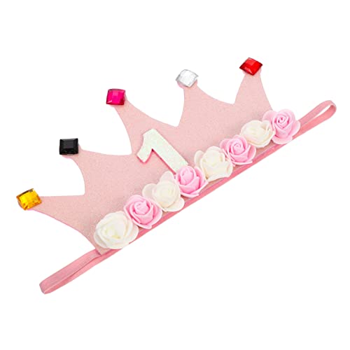 FUNNETOYU Bunte Geburtstagskrone für Einstellbare Krone aus Sicherem Material für Partys für Geburtstagsfeiern und Cosplay Rosa und Bequem zu Tragen von FUNNETOYU