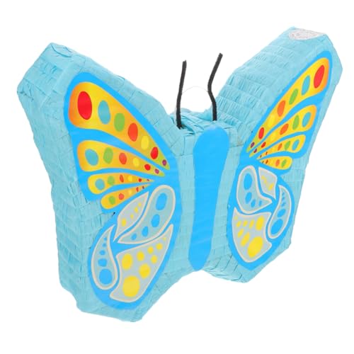 FUNNETOYU Bunte Schmetterling Pinata aus Stabilem Papier Partydeko zum Aufhängen Kindergeburtstag Spiel Süßigkeiten zerbrechen Partyzubehör Frühjahrsfeier von FUNNETOYU