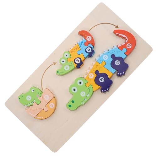 FUNNETOYU Buntes Holzpuzzle für Kleinkinder mit Tiermotiven Pädagogisches Lernspielzeug zur Form und Farberkennung Kreatives Montessori für Vorschule und Kindergarten von FUNNETOYU