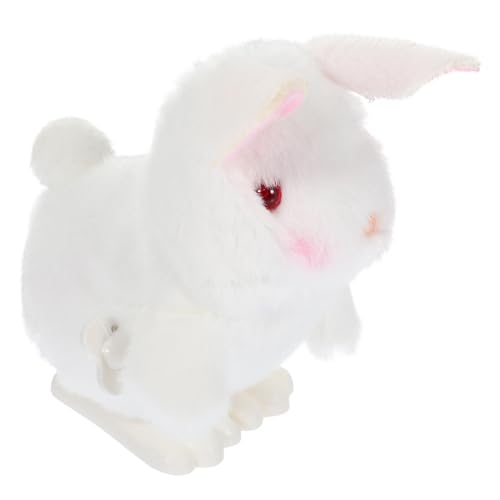 FUNNETOYU Clockwork Toy Rabbit Kaninchen-aufziehspielzeug Hasenspielzeug Zum Aufziehen Hüpfendes Hasenspielzeug Hase Aufziehbares Aufziehbares Tierspielzeug Plastik Weiß FUNNETOYU Clockwork Toy Rabbit Kaninchen-aufziehspielzeug Hasenspielzeug Zum Aufziehen Hüpfendes Hasenspielzeug Hase Aufziehbares Aufziehbares Tierspielzeug Plastik Weiß von FUNNETOYU