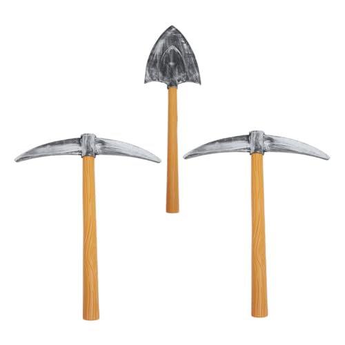 FUNNETOYU Cosplay Pickaxe aus Schaumstoff Teiliges Zwerg Spitzhacke und Schaufel Leicht und Kompakt für Halloween Karneval Bühnenauftritte und Kostümpartys Robust und Tragbar von FUNNETOYU
