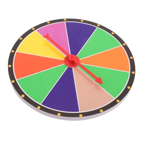 FUNNETOYU DIY Drehspiel Pädagogisches für Party Lernspielzeug mit Zeiger Vielseitiges Gewinnrad Brett für Familienfeiern Karneval und Events von FUNNETOYU