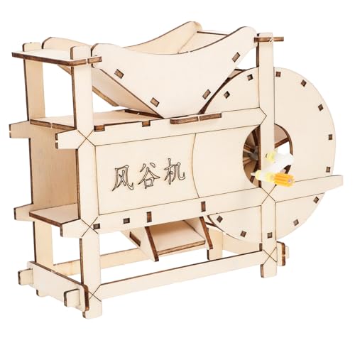 FUNNETOYU DIY Thresher Modellbau Handkurbel Landwirtschaftliches Wissenschaftsset für Kit Threshing Machine Supplies Pädagogisches Experiment mit Energie und Bewegungsprinzipien von FUNNETOYU