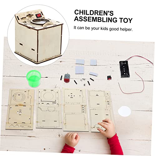 FUNNETOYU DIY Waschmaschinen Modell Bausatz Pädagogisches Montagespielzeug Leichtes Teiliges Denkfähigkeit Zusammenarbeit und Feinmotorik Geeignet für Jungen und Mädchen von FUNNETOYU