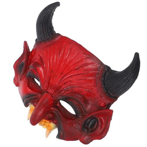FUNNETOYU Dämonenmaske Cosplay Für Halloween Beängstigende Teufelsmaske Für Karneval Kostümpartys Und Maskeraden Leicht Und Bequem Aus Sicherem Pu-material Für Lange Tragezeiten FUNNETOYU Dämonenmaske Cosplay Für Halloween Beängstigende Teufelsmaske Für Karneval Kostümpartys Und Maskeraden Leicht Und Bequem Aus Sicherem Pu-material Für Lange Tragezeiten von FUNNETOYU