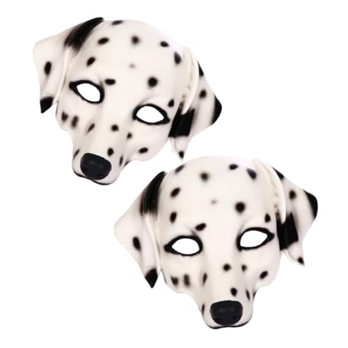 FUNNETOYU Dalmatiner Maske Tiermaske Hundemaske Vollgesichtsmaske Rollenspielmaske Hundemaske Partymasken Kostümmaske Kostümmasken Maske Für Verkleidung Tierkarnevalsmasken Pu Schaum von FUNNETOYU