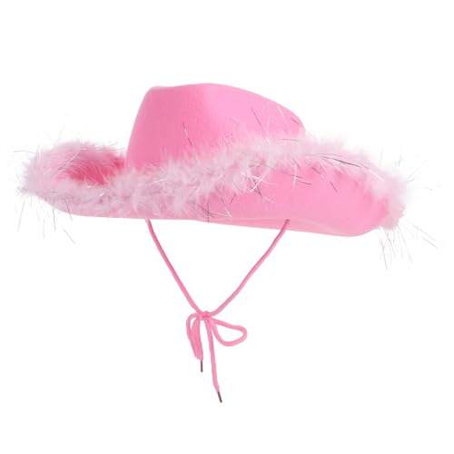 FUNNETOYU Western Filzhut Für Damen Karneval Kostüm Party Accessoire Modischer Hut Mit Einzigartigem Design Für Cosplay Und Fotoshootings Für Festliche Anlässe Und Veranstaltungen FUNNETOYU Western Filzhut Für Damen Karneval Kostüm Party Accessoire Modischer Hut Mit Einzigartigem Design Für Cosplay Und Fotoshootings Für Festliche Anlässe Und Veranstaltungen von FUNNETOYU