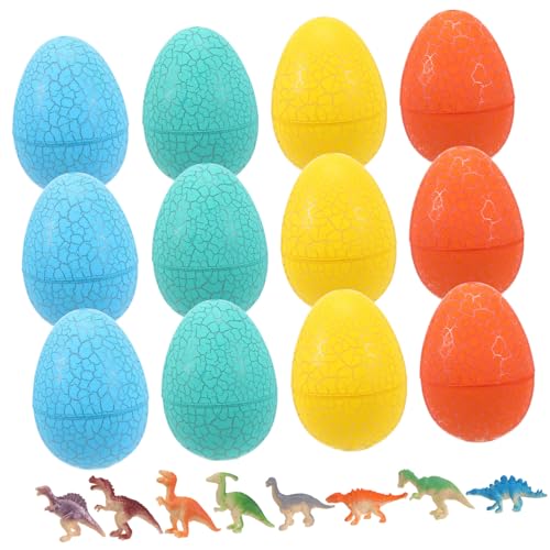 FUNNETOYU Dinosaurier Eier Ausgrabungsset PVC Robuste Figuren Teilig Lernspielzeug Für Jungen Mädchen Familienaktivität Pädagogisch Interaktiv von FUNNETOYU