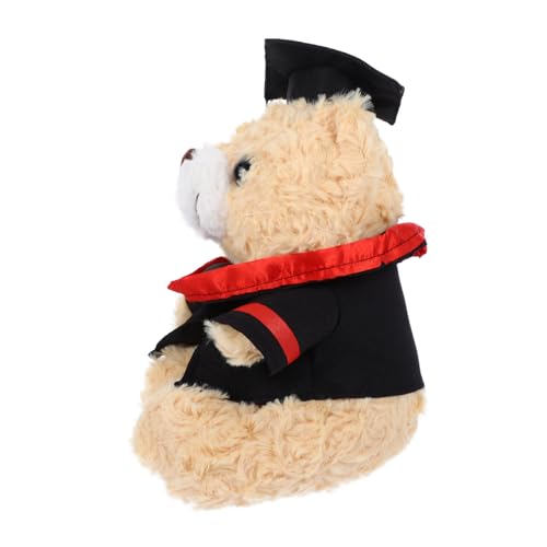 FUNNETOYU Dr. Bärenpuppe Abschlussfeier abschlussgeschenk Stoffbär Geschenkidee Dekorationsbeeren tragen Kuscheltier süßer Bär Partyversorgung zarter ausgestopfter Bär Abschlussbären Plüsch von FUNNETOYU