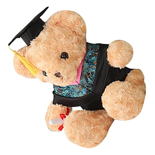 FUNNETOYU Dr. Bärenpuppe tragen Abschluss Bär lauch Kuscheltier Abschlussfeier Geschenkidee Abschlusskleid Present Ideas Abschlussgeschenke für sie 2023 Herzlichen Glückwunsch Plüsch von FUNNETOYU