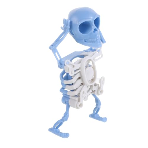 FUNNETOYU Drehendes Halloween Skelett Mini Druck Tanzfigur Winder Tanzendes Skelett ohne Batterie Plastik Desktop Deko Nachtleuchtendem Blau FUNNETOYU Drehendes Halloween Skelett Mini Druck Tanzfigur Winder Tanzendes Skelett ohne Batterie Plastik Desktop Deko Nachtleuchtendem Blau von FUNNETOYU