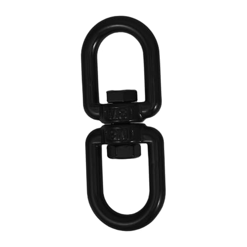 FUNNETOYU Edelstahl Schwerlast Doppelauge Drehbarer Haken für Schaukelstuhl Hängematte und Yoga Aufhängung Verdrehsicher Kompatibel mit Ketten Seilen und Kabeln von FUNNETOYU