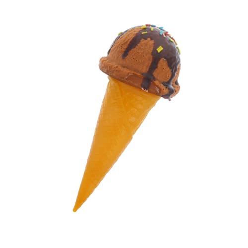 FUNNETOYU Eiscreme -Kühlschrankaufkleber Realistisches EIS Zapfen gefälschte Eiswaffel Eiscreme-Ausschnitte simuliertes EIS Modell Einer Eistüte Dessert-Display-Modelle Pu Schokolade von FUNNETOYU