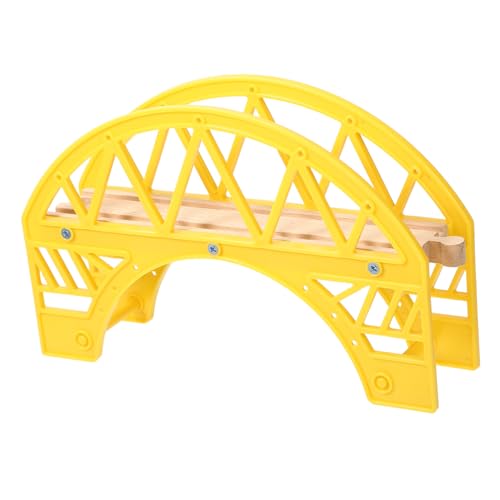 FUNNETOYU Eisenbahnschienenbrücke Und Langlebiges Eisenbahnzubehör Für Kinder, Zum BAU Realistischer Eisenbahnlandschaften, Kreativität, Hölzerne Eisenbahnschienenbrücke FUNNETOYU Eisenbahnschienenbrücke Und Langlebiges Eisenbahnzubehör Für Kinder, Zum BAU Realistischer Eisenbahnlandschaften, Kreativität, Hölzerne Eisenbahnschienenbrücke von FUNNETOYU