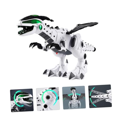 FUNNETOYU Elektrischer Dinosaurier Roboter mit Nebelspray Interaktiver Laufdinosaurier Mechanische Tischdekoration für Dinosaurier Sammler Großes Weißes Modell FUNNETOYU Elektrischer Dinosaurier Roboter mit Nebelspray Interaktiver Laufdinosaurier Mechanische Tischdekoration für Dinosaurier Sammler Großes Weißes Modell von FUNNETOYU