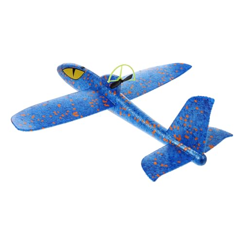 FUNNETOYU Elektrisches Handwurf Segelflugzeug aus Flexiblem Schaumstoff Material Leicht Stoßfest Einfach Zusammenzubauen für Outdoor Spiele im Park Sandstrand Fördert Eltern Junge von FUNNETOYU