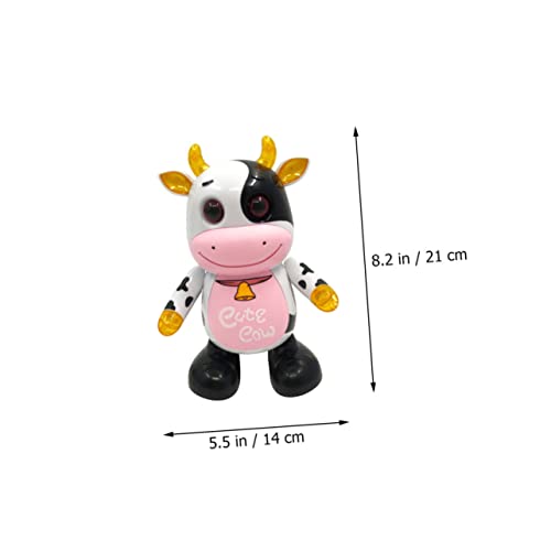 FUNNETOYU Elektrisches Tanzspielzeug Kuh für Interaktives Musikspiel mit LED Licht Sicherer Abs Schwingendes Cartoon Kuhmodell für Jungen und Mädchen FUNNETOYU Elektrisches Tanzspielzeug Kuh für Interaktives Musikspiel mit LED Licht Sicherer Abs Schwingendes Cartoon Kuhmodell für Jungen und Mädchen von FUNNETOYU