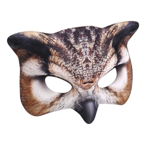 FUNNETOYU Eulenmaske halloween dekoration Halloween-Attacken Geschenkidee Maske Maskenball Freunde Maske Schnabelmaske schmücken Stütze Partymaskenmänner Maskerade Masken Masse Eva Brown von FUNNETOYU