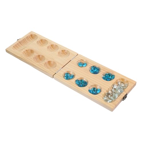 FUNNETOYU Faltbares Mancala Brettspiel aus Holz mit Schloss Denkspiel für Erwachsene und Tragbares Strategiespiel Glatte Oberfläche Platzsparendes Design für Spielefans Zufällige Farbe FUNNETOYU Faltbares Mancala Brettspiel aus Holz mit Schloss Denkspiel für Erwachsene und Tragbares Strategiespiel Glatte Oberfläche Platzsparendes Design für Spielefans Zufällige Farbe von FUNNETOYU