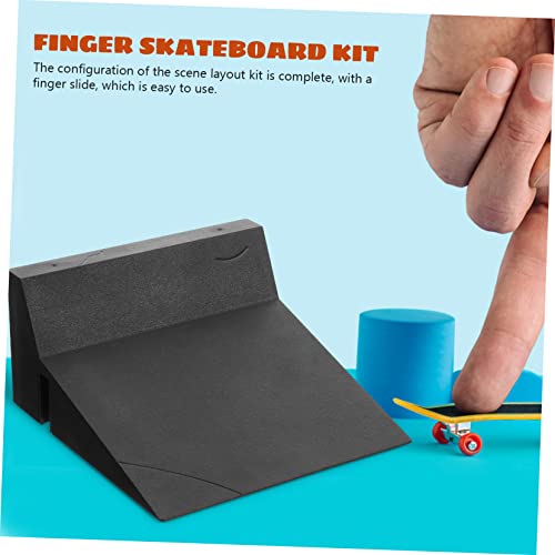 FUNNETOYU Finger Skateboard Rampe Skatepark Zubehör Rail Ramp Stairs für Fingerboard Training DIY Park Teil von FUNNETOYU