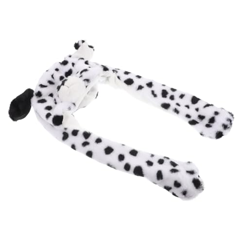 FUNNETOYU Flauschiger Tierhut Mit Beweglichen Ohren Lustige Plüschmütze Für Erwachsene Warmes Winter Accessoire Mit Langen Ohrstraps Dalmatiner Design Fasching FUNNETOYU Flauschiger Tierhut Mit Beweglichen Ohren Lustige Plüschmütze Für Erwachsene Warmes Winter Accessoire Mit Langen Ohrstraps Dalmatiner Design Fasching von FUNNETOYU