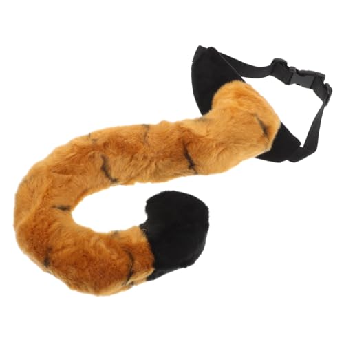 FUNNETOYU Fluffy Tiger Tail Cosplay Requisite Tierkostüm -Spiel Bühne Dress up Tiger Kostüm Für Halloween -Partys Und -aufführungen von FUNNETOYU