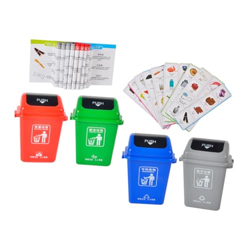 FUNNETOYU Garbage Sorting Lernspielzeug für Farbenfrohes Umweltspiel Frühe Bildung zur Mülltrennung Kreatives Kognitives Spiel Robustes Material Pädagogisch Fördert Umweltbewusstsein von FUNNETOYU