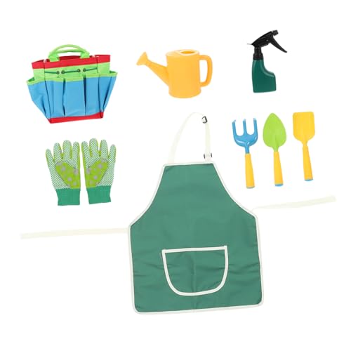 FUNNETOYU Gartenset mit Kleiner Schaufel Rechen und Gießkanne Inklusive Praktischem Aufbewahrungsbeutel Handliche für Jungen und Mädchen für Gartenarbeit und Pflanzungen von FUNNETOYU