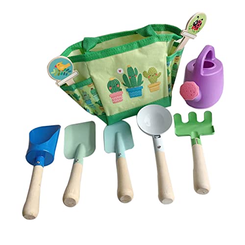 FUNNETOYU Gartenspielzeug Set Teilig Leichtes Sicheres Gartenwerkzeug für Mädchen und Jungen Handliche Gießkanne Praktische Pflanzwerkzeuge für Blumen und Gemüsebeet Fördert Spielerisch von FUNNETOYU
