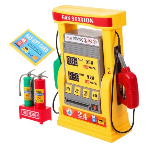 FUNNETOYU Gas Station Modell für Multifunktionales Tankstellen mit Sprachansage und Interaktiven Funktionen für Kreatives Lernen und Spielspaß von FUNNETOYU