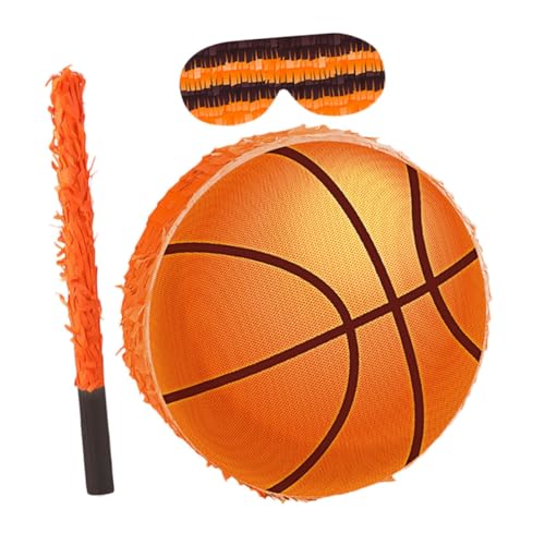 FUNNETOYU Geburtstag Mit Dekoration Piñata Augenbinde Zubehör Dekorationen Requisiten Themenspiel Teenager Party Schule Und Lustige Spiele Fotopartys Veranstaltungen Feiern Für Basketball von FUNNETOYU