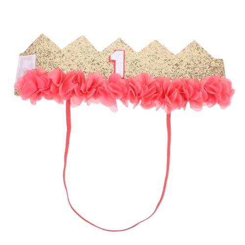 FUNNETOYU Geburtstagskrone mit Elastischem Stirnband Glitzernde Geburtstags Hut Partydekoration für Jungen und Mädchen Einzigartiges Fotoaccessoire für Kindergeburtstag von FUNNETOYU