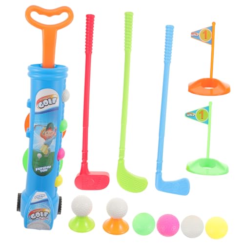 FUNNETOYU Golfset Kunststoff Mini Golfspielzeug für Draußen und Garten Teiliges Set mit Schläger und Ball Fördert Koordination und Eltern Junge Mädchen Spiele Altersgerechtes Outdoor von FUNNETOYU